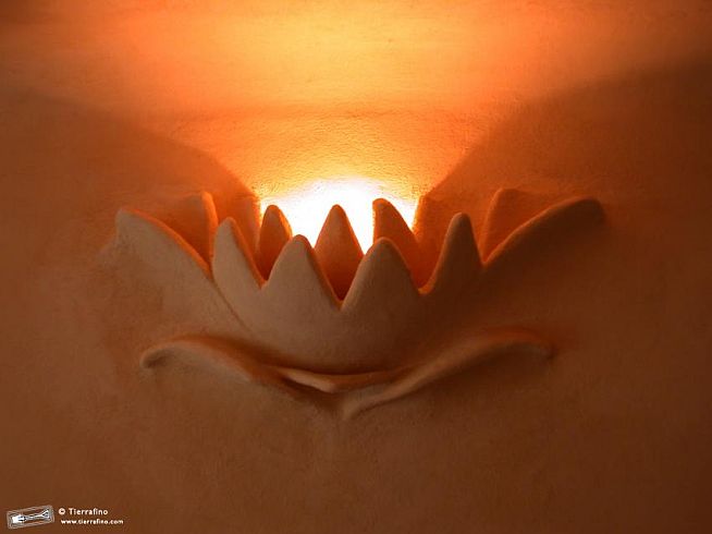 loam lamp (finish clay plaster)